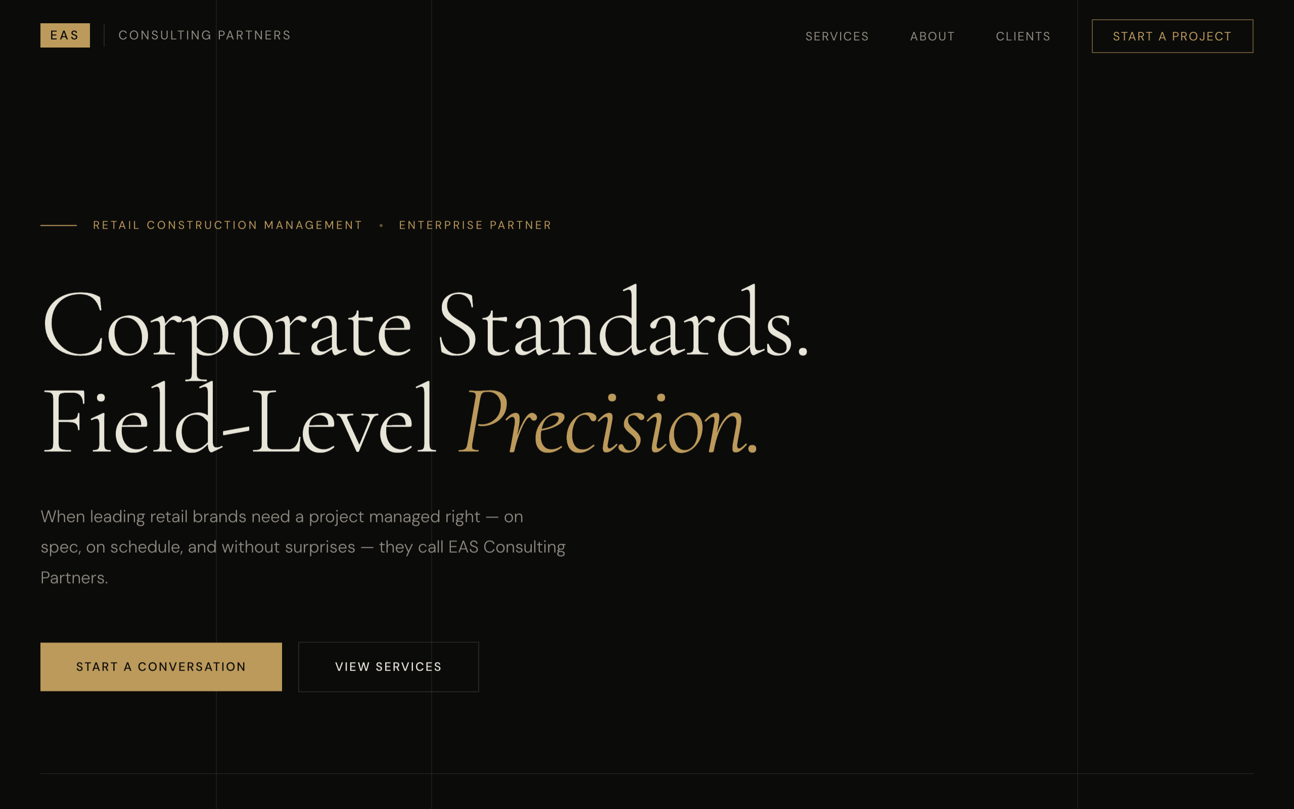 EAS Consulting Partners — site preview