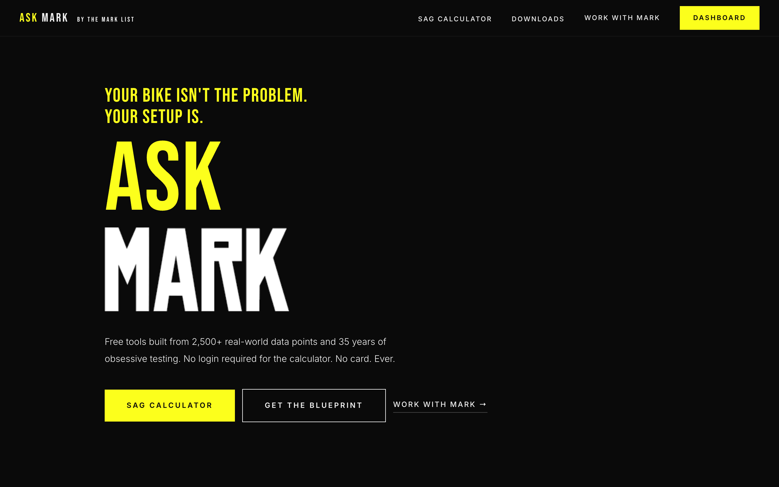 The Mark List — site preview